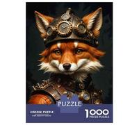 Puzzle De 1000 Pièces pour Adolescents Steampunk Fox Costume for Men Puzzles pour Adultes, Jeu Familial Difficile, Défi Idéal comme Cadeau 70x50cm/1000pcs