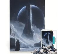 Puzzle de 1000 pièces pour Adolescents Structure Extraterrestre sur Une planète gelée, Jeux de détente, Analyse et logique, Cadeau d'anniversaire, Cadeau de Voyage 38x52cm