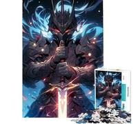 Puzzle de 1000 pièces pour Adolescents Style Anime Japonais samouraï Difficile et Stimulant mais Amusant et Humoristique décoration Murale Convient aux 14 Ans et Plus 50x75cm