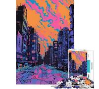 Puzzle de 1000 pièces pour Adolescents Style BD Cyberpunk idéal pour stimuler Le Cerveau et s'amuser en Famille Convient aux 14 Ans et Plus (38x52cm)