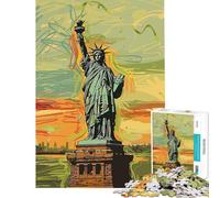 Puzzle de 1000 pièces pour Adolescents Style Liberty Edvard Munch Jeu éducatif et Stimulant Cadeau Amusant et Difficile (38x52cm)