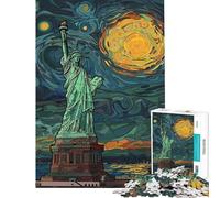 Puzzle de 1000 pièces pour Adolescents Style Liberty Edvard Munch Puzzle pour Adultes décoration Murale Motif à Assembler Cadeau Unique pour Anniversaire et Noël (Taille 50x75cm)