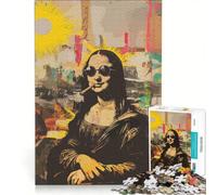 Puzzle de 1000 pièces pour Adolescents Style Mona Lisa Basquiat Jeux relaxants décompression intellectuelle Cadeau d'anniversaire Unique 50x75cm
