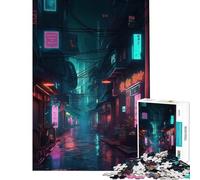 Puzzle de 1000 pièces pour Adolescents Style néon lo-FI Cyberpunk idéal pour Un Anniversaire ou Noël Un Jeu Impossible Une véritable œuvre d'art à partir de 14 Ans (50x75cm)