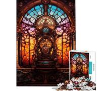 Puzzle de 1000 pièces pour Adolescents Style Steampunk église Puzzle pour Adultes Jeu Manuel décoration Murale Cadeau Unique pour Un Anniversaire ou Noël (38x52cm)