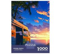 Puzzle De 1000 Pièces pour Adolescents Sunset Escapade Puzzles pour Adolescents - Jeu Manuel - Une Œuvre d'art - Cadeaux Uniques pour Un Anniversaire Ou Noël 38x26cm/1000pcs