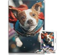 Puzzle de 1000 pièces pour Adolescents - Super-héros et Chien - Jeu éducatif - Découpe de précision - Jouet Anti-Stress - Dimensions:50x75cm