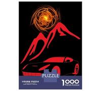Puzzle De 1000 Pièces pour Adolescents Super Red Car Puzzles pour Adultes Jeux Relaxants Découpe De Précision Cadeaux De Noël Et d'anniversaire 52x38cm/1000pcs