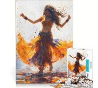 Puzzle de 1000 pièces pour Adolescents Superbe Danse Indienne Jeu Manuel améliore la mémoire Cadeau pour Les Amis et la Famille 38x52cm