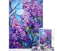 Puzzle de 1000 pièces pour Adolescents Superbe Motif de Lilas en Fleurs Jeu éducatif pour Un Anniversaire Jeu Impossible Difficile et Stimulant Dimensions 38x26cm