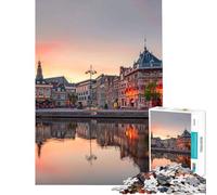 Puzzle de 1000 pièces pour Adolescents sur Le thème d'Amsterdam idéal pour Un Anniversaire ou Noël Un Jeu éducatif Amusant et Humoristique pour Les 14 Ans et Plus Dimensions 38x52cm