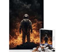 Puzzle de 1000 pièces pour Adolescents sur Le thème de la Catastrophe Spatiale Jeu éducatif Cadeau d'anniversaire ou Jeu Familial Contient Une liste de souhaits avec Le Père Noël Dimensions 50x75 cm