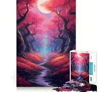 Puzzle de 1000 pièces pour Adolescents sur Le thème de la forêt enchantée Mystique Un Jeu d'éveil cérébral apaisant et Amusant à Assembler et à Collectionner (38x52cm)