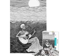 Puzzle de 1000 pièces pour Adolescents sur Le thème de la Vie et de l'amour de la Musique Puzzle pour Adultes Jeu Relaxant défi Difficile Cadeau de Noël ou d'anniversaire (Taille 50x75cm)