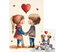 Puzzle de 1000 pièces pour Adolescents sur Le thème de l'amour idéal pour la Saint-Valentin Jeu éducatif et Cadeau d'anniversaire Comprend Une Affiche et Une fiche de Questions-réponses Assorties