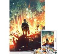 Puzzle de 1000 pièces pour Adolescents sur Le thème de l'apocalypse Jeux relaxants amélioration de la mémoire décoration intérieure Jouet Anti-Stress Cadeau (38x26cm)