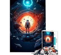 Puzzle de 1000 pièces pour Adolescents sur Le thème de l'astronaute et de l'inconnu Un Jeu éducatif Stimulant et Difficile idéal pour Un Travail Artistique passionnant (Taille 50x75cm)