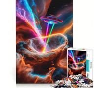 Puzzle de 1000 pièces pour Adolescents sur Le thème de l'enlèvement Galactique, Jouet éducatif pour s'amuser en Famille, idéal pour décorer Un Bureau 38x26cm