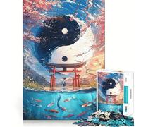 Puzzle de 1000 pièces pour Adolescents sur Le thème de l'équilibre des éléments découpe Lisse,Jeu de logique,Moment de détente,Cadeau d'anniversaire ou Loisir (38x52cm)