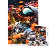 Puzzle de 1000 pièces pour Adolescents sur Le thème de l'espace du Jardin et des astronautes Jeu éducatif idéal pour Toute la Famille Parfait comme décoration de Bureau Dimensions 50x75cm