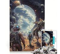 Puzzle de 1000 pièces pour Adolescents sur Le thème de l'exploration Spatiale Extraterrestre, Jeux de détente, Analyse et logique, Cadeau d'anniversaire, Cadeau de Voyage 50x75cm