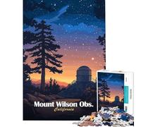 Puzzle de 1000 pièces pour Adolescents sur Le thème de l'observatoire du Mont Wilson idéal pour Un Anniversaire ou Noël Jeu éducatif Amusant et Humoristique pour Les 14 Ans et Plus Dimensions 38x52cm