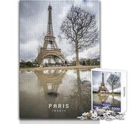 Puzzle de 1000 pièces pour Adolescents sur Le thème de Paris Analyse et logique Pratiques, pour Un anniversaireDimensions 38x26 cm.