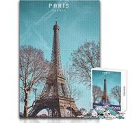 Puzzle de 1000 pièces pour Adolescents sur Le thème de Paris Jeu Pratique, Analyse et logiqueCadeau idéal pour Un anniversaireDimensions 38x52 cm.
