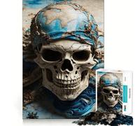 Puzzle de 1000 pièces pour Adolescents sur Le thème des crânes de Pirates Jeu de réflexion Relaxant et Convivial (38x52cm)