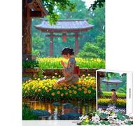 Puzzle de 1000 pièces pour Adolescents sur Le thème des pissenlits Jeu éducatif et Amusant Pièces de Formes aléatoires Parfaitement emboîtables Dimensions 38x52cm