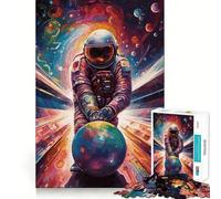 Puzzle de 1000 pièces pour Adolescents sur Le thème du Bowling,de l'astronaute et du Fantastique Découpe précise,Jeu Stimulant,Moment de détente,décoration de Noël (38x52cm)