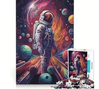 Puzzle de 1000 pièces pour Adolescents sur Le thème du Bowling, des astronautes et de l'espace Jeu Manuel et intellectuel, idéal pour se détendre, Cadeau d'anniversaire ou Autre 38x26cm