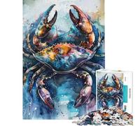 Puzzle de 1000 pièces pour Adolescents sur Le thème du Cancer en Aquarelle Puzzle pour Adultes Jeu Amusant Passe-Temps Cadeau d'anniversaire Unique (Taille 38x52cm)