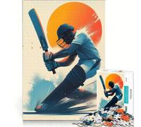 Puzzle de 1000 pièces pour Adolescents sur Le thème du Cricket Un Jeu Impossible à réaliser, idéal pour Les activités familiales et comme Cadeau pour Toute la Famille 38x52cm