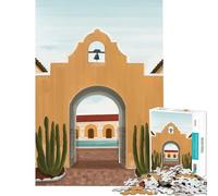 Puzzle de 1000 pièces pour Adolescents sur Le thème du Nouveau-Mexique Jeu éducatif Cadeau d'anniversaire pour Toute la Famille (38x26cm)