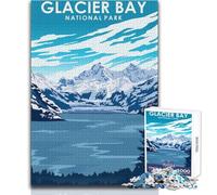 Puzzle de 1000 pièces pour Adolescents, sur Le thème du Parc National de Glacier Bay Un Jeu Magnifique pour Toute la Famille, idéal pour se détendre et s'amuser Dimensions 50x75cm