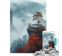 Puzzle de 1000 pièces pour Adolescents sur Le thème du Parc National de Zhangjiajie Jouet éducatif et Familial décoration Murale Cadeau pour Femmes et Hommes (Dimensions 38x52cm)