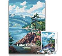Puzzle de 1000 pièces pour Adolescents,sur Le thème du Parc National du lac Baïkal en Russie Idéal pour des soirées Jeux en Famille,Une décoration Parfaite et Un Jeu à Monter soi-même Dimensions