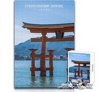 Puzzle de 1000 pièces pour Adolescents, sur Le thème du sanctuaire d'ItsukushimaJeu d'analyse et de logique pratiqueCadeau idéal pour Un anniversaireDimensions 50x75cm.