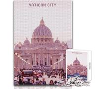 Puzzle de 1000 pièces pour Adolescents sur Le thème du Vatican:Divertissement Familial, Jeux et réflexion Idée Cadeau pour développer la logique et l'analyse Dimensions:38x52 cm