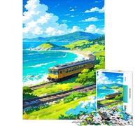 Puzzle de 1000 pièces pour Adolescents sur Le thème du Voyage en Train côtier idéal pour Un Anniversaire ou Noël Jeu éducatif Amusant et Humoristique pour Les 14 Ans et Plus Dimensions 50x75cm