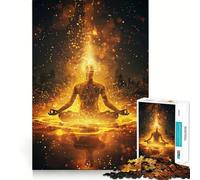Puzzle de 1000 pièces pour Adolescents sur Le thème du Yoga et de la méditation Stimulation Cognitive,Divertissement,Assemblage précis,Aucune pièce détachée,Passe-Temps captivant (38x26cm)