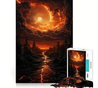 Puzzle de 1000 pièces pour Adolescents sur Le thème d'un Paysage Post-apocalyptique Jeu de réflexion Relaxant et Original Cadeau touchant (38x52cm)