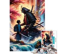Puzzle de 1000 pièces pour Adolescents « sur Les Traces de Mon père » Jeu de Puzzle à Faire soi-même défi Difficile et Amusant à réaliser à la Maison (Taille 38x52cm)