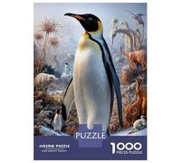 Puzzle De 1000 Pièces pour Adolescents Surreal Penguin Safari Puzzle Anti-Stress, Amusant Et Original, Cadeau Unique pour Un Anniversaire Ou Noël 38x26cm/1000pcs