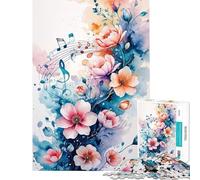 Puzzle de 1000 pièces pour Adolescents Symphonie Florale Difficile et Stimulant décoration Murale Jouet à Monter soi-même pour Les 14 Ans et Plus (38x52cm)