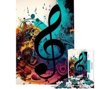 Puzzle de 1000 pièces pour Adolescents Symphonie Musicale V Activités ludiques et éducatives à la Maison Convient aux 14 Ans et Plus (38x52cm)