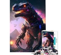 Puzzle de 1000 pièces pour Adolescents T-Rex Jeu Stimulant et éducatif pour améliorer la mémoire Idée Cadeau pour Un Père Noël Secret (Dimensions 38x26m)