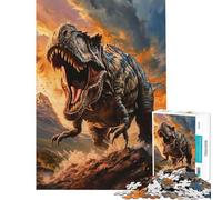 Puzzle de 1000 pièces pour Adolescents T-Rex Rugissant Idéal pour stimuler Le Cerveau et s’Amuser en Famille À partir de 14 Ans (38x52cm)
