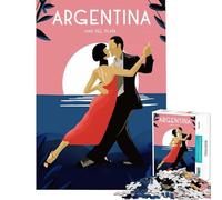 Puzzle de 1000 pièces pour Adolescents Tango Argentin Apprentissage et Jeux éducatifs Activités familiales Cadeau pour Femmes et Hommes (Dimensions 50x75cm)